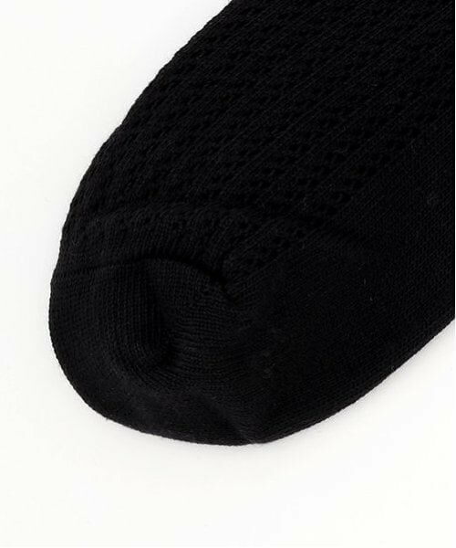 pom ponette junior / ポンポネット ジュニア ソックス | 【ニコ☆プチ掲載】透かし編みライン入りハイソックス | 詳細9