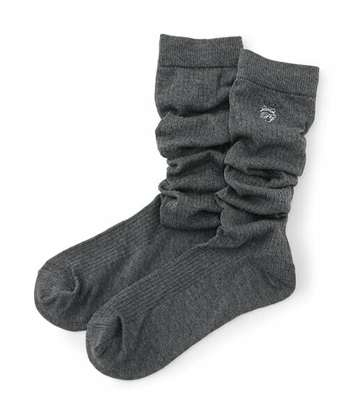 pom ponette junior / ポンポネット ジュニア ソックス | シースルーリブルーズソックス（グレー）