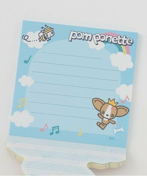 pom ponette junior / ポンポネット ジュニア ステーショナリー | ミントくん ダイカットメモパッド | 詳細1