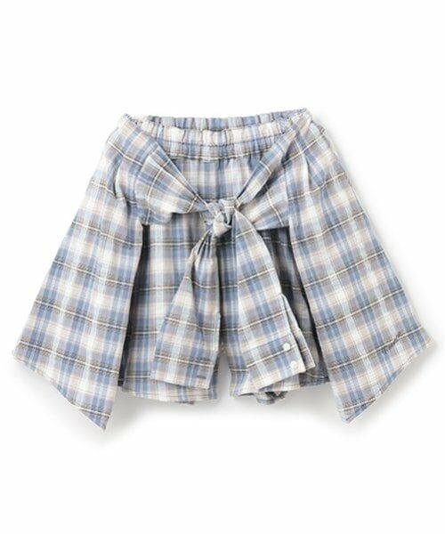 pom ponette junior / ポンポネット ジュニア ショート・ハーフ・半端丈パンツ | シャツ巻きチェックキュロット | 詳細10