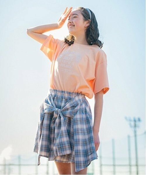 pom ponette junior / ポンポネット ジュニア ショート・ハーフ・半端丈パンツ | シャツ巻きチェックキュロット | 詳細11