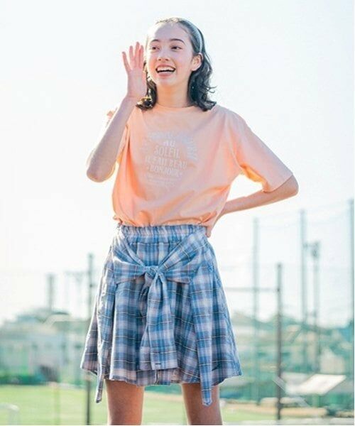 pom ponette junior / ポンポネット ジュニア ショート・ハーフ・半端丈パンツ | シャツ巻きチェックキュロット | 詳細13