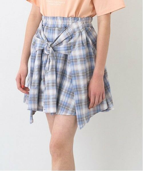 pom ponette junior / ポンポネット ジュニア ショート・ハーフ・半端丈パンツ | シャツ巻きチェックキュロット | 詳細14