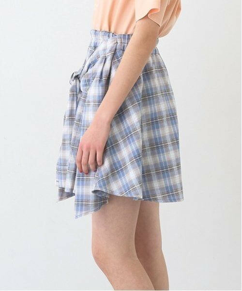 pom ponette junior / ポンポネット ジュニア ショート・ハーフ・半端丈パンツ | シャツ巻きチェックキュロット | 詳細15