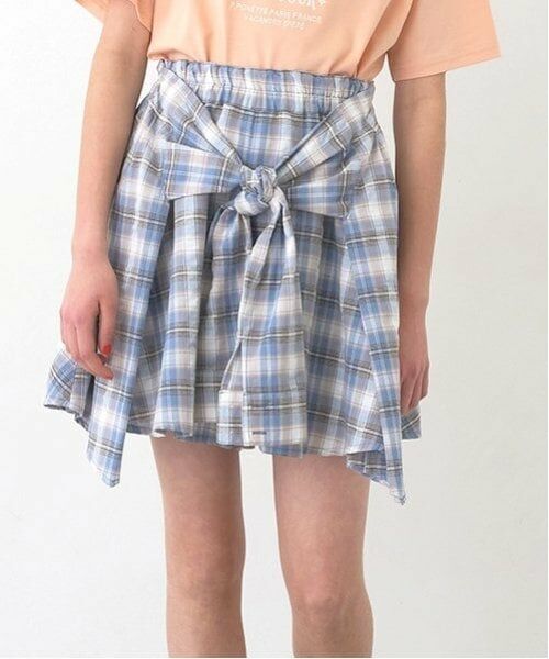 pom ponette junior / ポンポネット ジュニア ショート・ハーフ・半端丈パンツ | シャツ巻きチェックキュロット | 詳細16