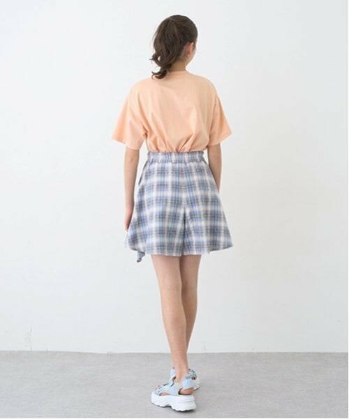 pom ponette junior / ポンポネット ジュニア ショート・ハーフ・半端丈パンツ | シャツ巻きチェックキュロット | 詳細20