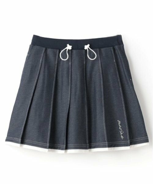 pom ponette junior / ポンポネット ジュニア ショート・ハーフ・半端丈パンツ | 【Cuugal掲載】カットデニムプリーツスカパン | 詳細13