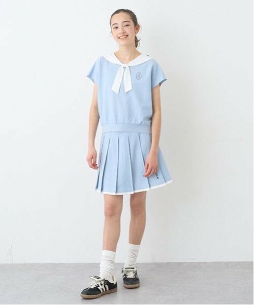 pom ponette junior / ポンポネット ジュニア ショート・ハーフ・半端丈パンツ | 【Cuugal掲載】カットデニムプリーツスカパン | 詳細15