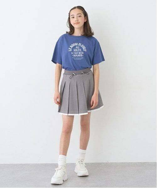 pom ponette junior / ポンポネット ジュニア ショート・ハーフ・半端丈パンツ | 【Cuugal掲載】カットデニムプリーツスカパン | 詳細18