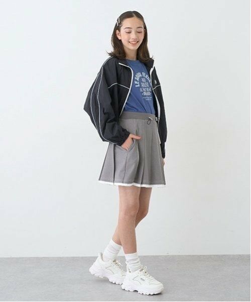 pom ponette junior / ポンポネット ジュニア ショート・ハーフ・半端丈パンツ | 【Cuugal掲載】カットデニムプリーツスカパン | 詳細19