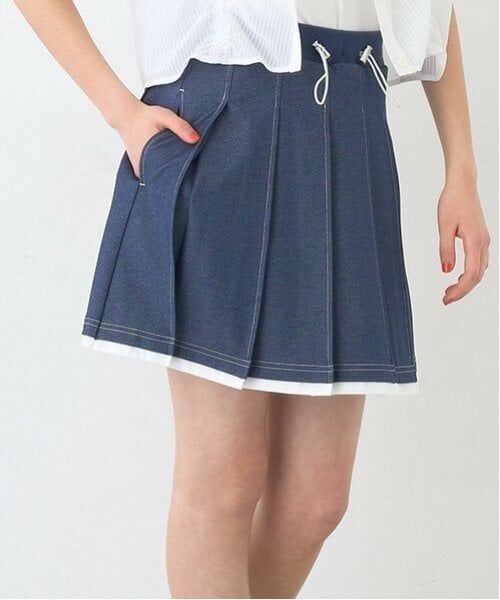 pom ponette junior / ポンポネット ジュニア ショート・ハーフ・半端丈パンツ | 【Cuugal掲載】カットデニムプリーツスカパン | 詳細23