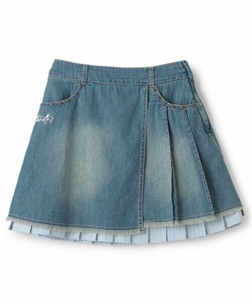 pom ponette junior / ポンポネット ジュニア ミニ・ひざ丈スカート | インナーパンツつきレイヤードデニムスカート | 詳細16