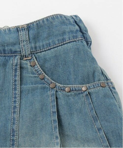 pom ponette junior / ポンポネット ジュニア ミニ・ひざ丈スカート | インナーパンツつきレイヤードデニムスカート | 詳細6