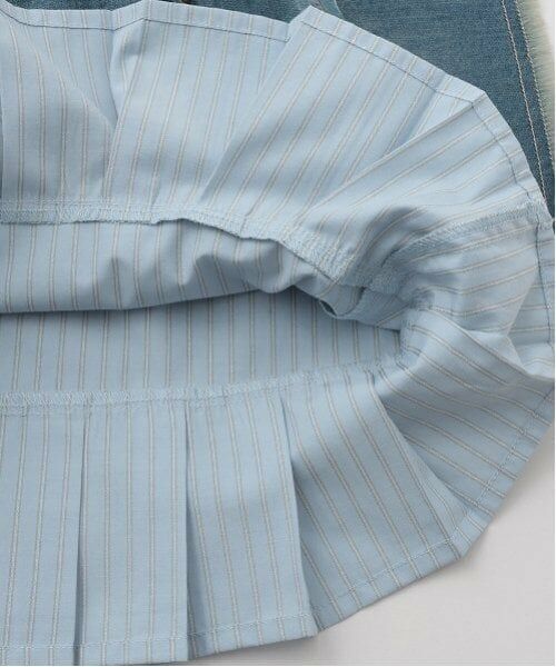 pom ponette junior / ポンポネット ジュニア ミニ・ひざ丈スカート | インナーパンツつきレイヤードデニムスカート | 詳細9