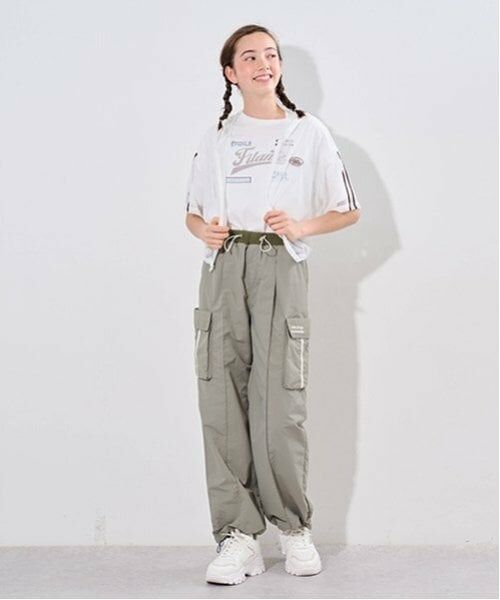 pom ponette junior / ポンポネット ジュニア ショート・ハーフ・半端丈パンツ | 【Cuugal掲載】【撥水】ウエストリブカーゴパンツ | 詳細20