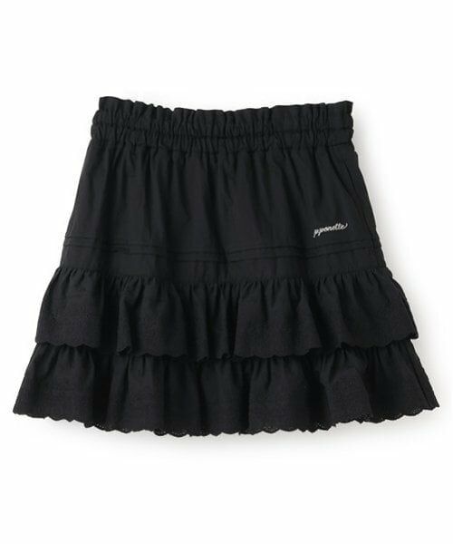 pom ponette junior / ポンポネット ジュニア ショート・ハーフ・半端丈パンツ | コットンレースティアードスカパン | 詳細10