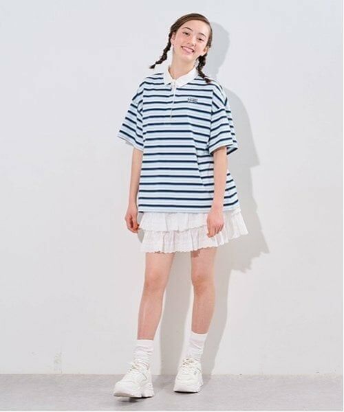 pom ponette junior / ポンポネット ジュニア ショート・ハーフ・半端丈パンツ | コットンレースティアードスカパン | 詳細16