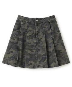 pom ponette junior / ポンポネット ジュニア ミニ・ひざ丈スカート | タックスカート×インパンセット