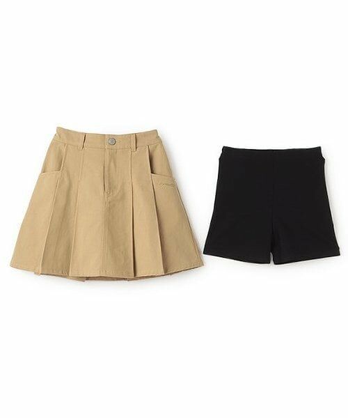 pom ponette junior / ポンポネット ジュニア ミニ・ひざ丈スカート | タックスカート×インパンセット | 詳細2