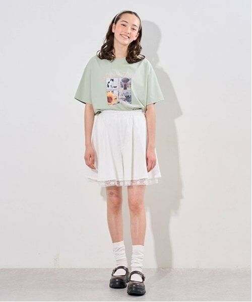 pom ponette junior / ポンポネット ジュニア ショート・ハーフ・半端丈パンツ | 裾レースキュロット | 詳細12