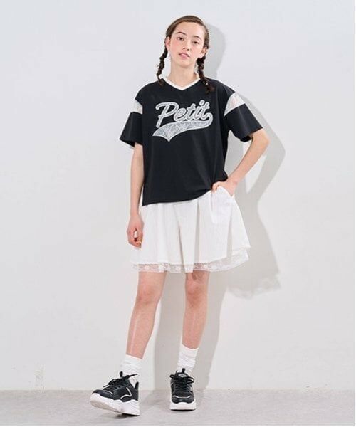 pom ponette junior / ポンポネット ジュニア ショート・ハーフ・半端丈パンツ | 裾レースキュロット | 詳細14