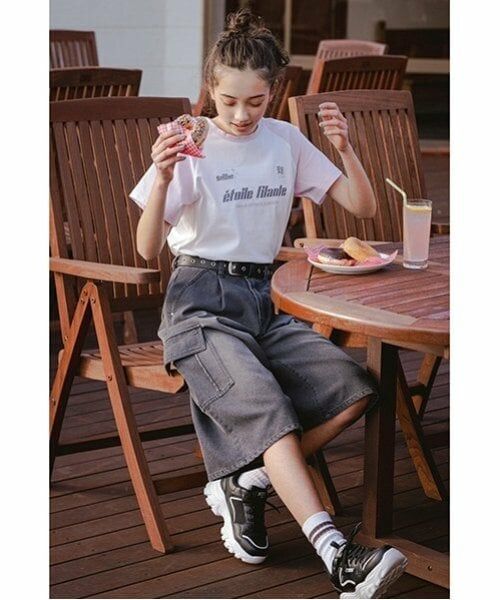 pom ponette junior / ポンポネット ジュニア Tシャツ | 【ニコ☆プチ掲載】【防汚加工】ラグランTシャツ | 詳細12