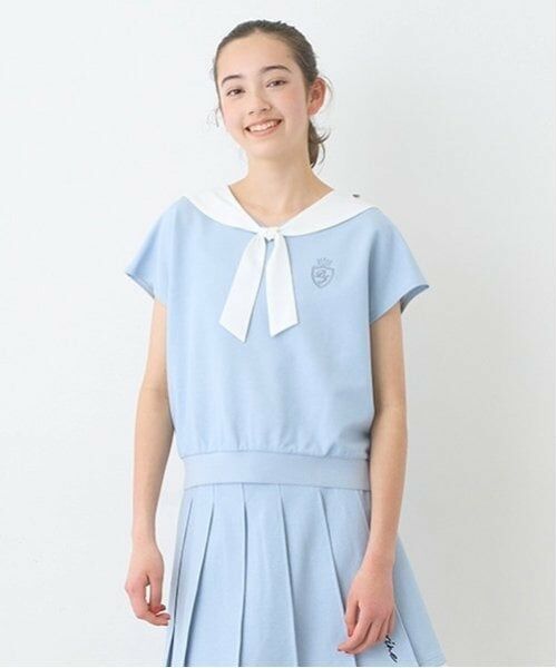 pom ponette junior / ポンポネット ジュニア Tシャツ | 【Cuugal掲載】カットデニム2WAYセーラートップス | 詳細14