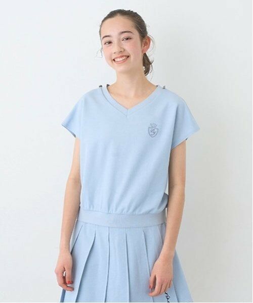 pom ponette junior / ポンポネット ジュニア Tシャツ | 【Cuugal掲載】カットデニム2WAYセーラートップス | 詳細17