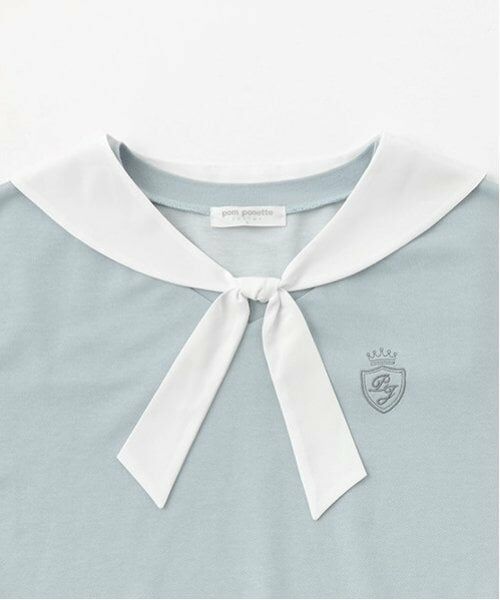 pom ponette junior / ポンポネット ジュニア Tシャツ | 【Cuugal掲載】カットデニム2WAYセーラートップス | 詳細2