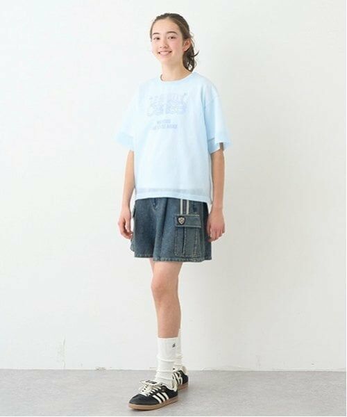 pom ponette junior / ポンポネット ジュニア Tシャツ | 【ニコ☆プチ掲載】シアーニットTシャツセット | 詳細4