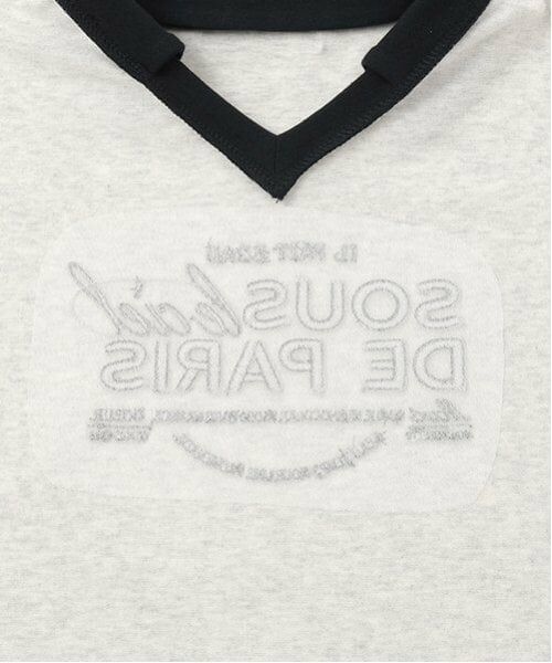 pom ponette junior / ポンポネット ジュニア Tシャツ | 【防汚加工】スキッパー衿ロゴTシャツ | 詳細4