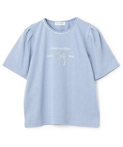 pom ponette junior / ポンポネット ジュニア Tシャツ | 【防汚加工】リボンロゴTシャツ