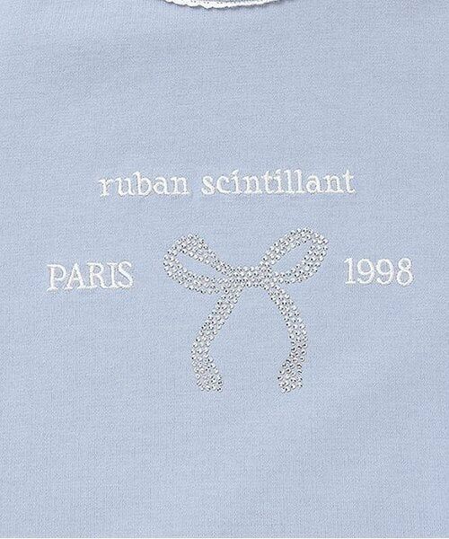 pom ponette junior / ポンポネット ジュニア Tシャツ | 【防汚加工】リボンロゴTシャツ | 詳細3