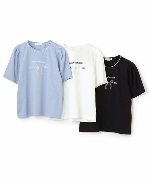 pom ponette junior / ポンポネット ジュニア Tシャツ | 【防汚加工】リボンロゴTシャツ | 詳細8