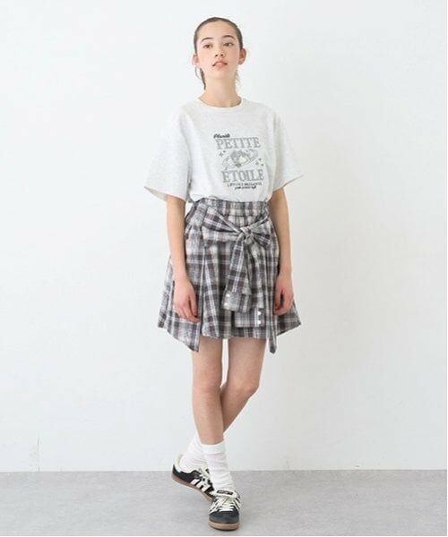 pom ponette junior / ポンポネット ジュニア Tシャツ | 【防汚加工】かすれロゴTシャツ | 詳細14