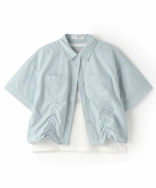 pom ponette junior / ポンポネット ジュニア シャツ・ブラウス | 【ニコ☆プチ掲載】ドロスト半袖シャツ＋Tシャツセット | 詳細14