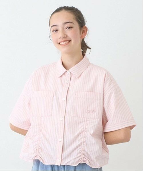 pom ponette junior / ポンポネット ジュニア シャツ・ブラウス | 【ニコ☆プチ掲載】ドロスト半袖シャツ＋Tシャツセット | 詳細16