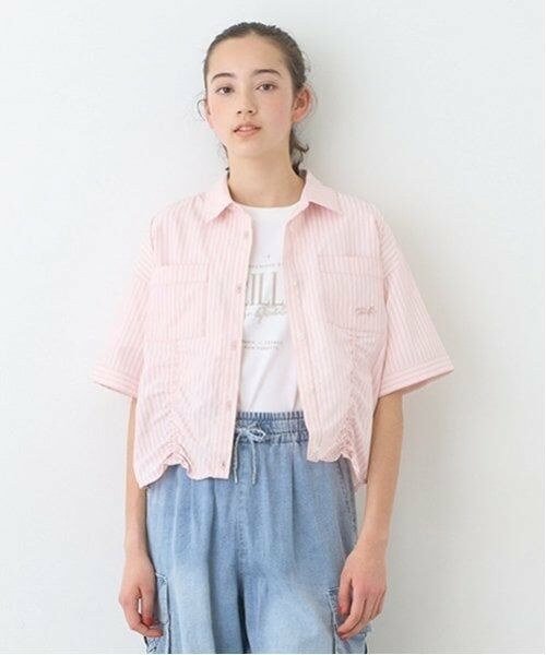 pom ponette junior / ポンポネット ジュニア シャツ・ブラウス | 【ニコ☆プチ掲載】ドロスト半袖シャツ＋Tシャツセット | 詳細17