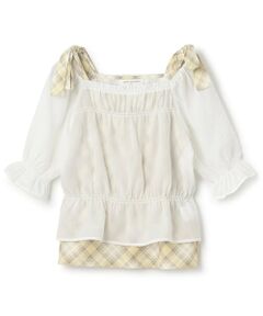 pom ponette junior / ポンポネット ジュニア シャツ・ブラウス | ショルダーリボンブラウスセット
