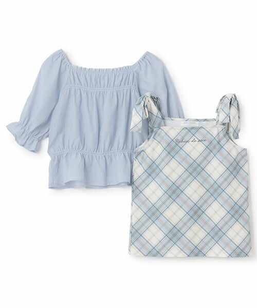 pom ponette junior / ポンポネット ジュニア シャツ・ブラウス | ショルダーリボンブラウスセット | 詳細2
