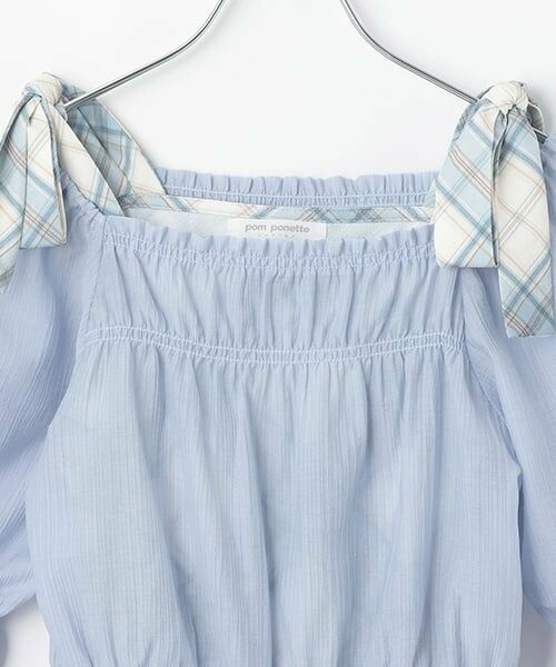 pom ponette junior / ポンポネット ジュニア シャツ・ブラウス | ショルダーリボンブラウスセット | 詳細3