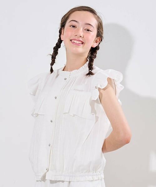 pom ponette junior / ポンポネット ジュニア シャツ・ブラウス | ラッフルスリーブブラウス | 詳細12