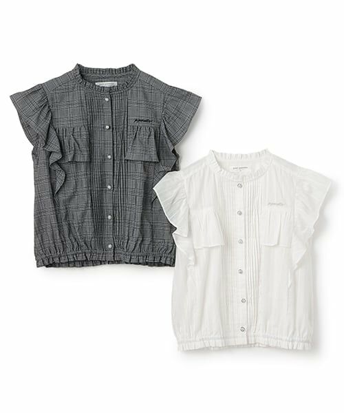 pom ponette junior / ポンポネット ジュニア シャツ・ブラウス | ラッフルスリーブブラウス | 詳細7