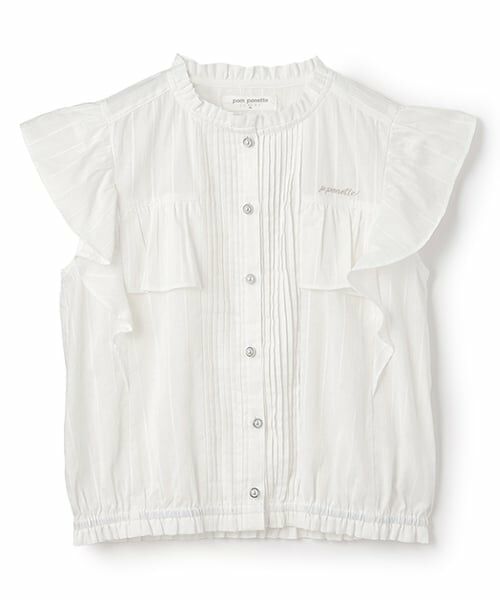 pom ponette junior / ポンポネット ジュニア シャツ・ブラウス | ラッフルスリーブブラウス | 詳細8