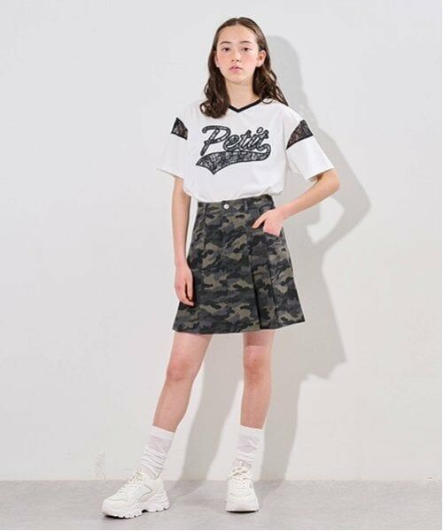 pom ponette junior / ポンポネット ジュニア Tシャツ | 【接触冷感】レースワッペンロゴ刺しゅうTシャツ | 詳細11