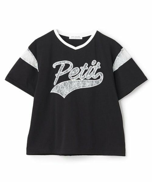 pom ponette junior / ポンポネット ジュニア Tシャツ | 【接触冷感】レースワッペンロゴ刺しゅうTシャツ | 詳細8