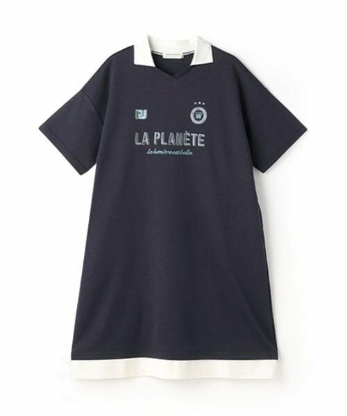 pom ponette junior / ポンポネット ジュニア ミニ丈・ひざ丈ワンピース | 【ニコ☆プチ掲載】スキッパー衿スムースワンピース | 詳細10