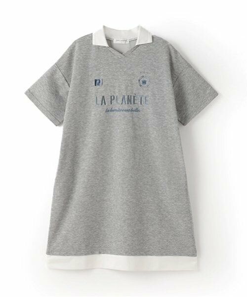 pom ponette junior / ポンポネット ジュニア ミニ丈・ひざ丈ワンピース | 【ニコ☆プチ掲載】スキッパー衿スムースワンピース | 詳細11