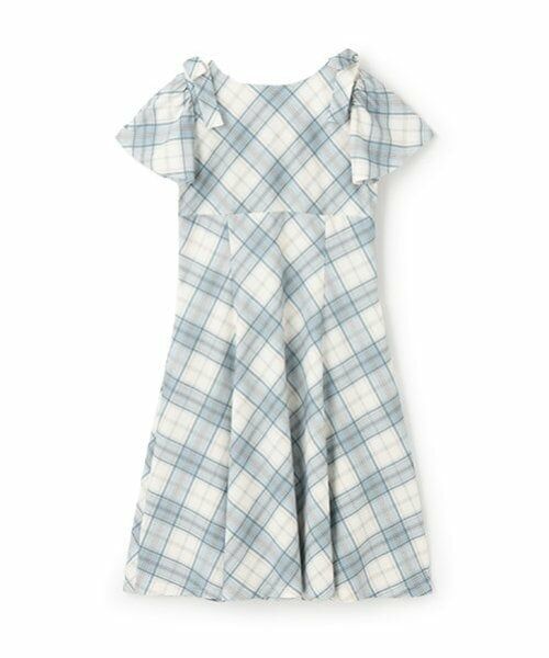 pom ponette junior / ポンポネット ジュニア ミニ丈・ひざ丈ワンピース | 【ニコ☆プチ掲載】ショルダーリボンカットワンピース | 詳細1