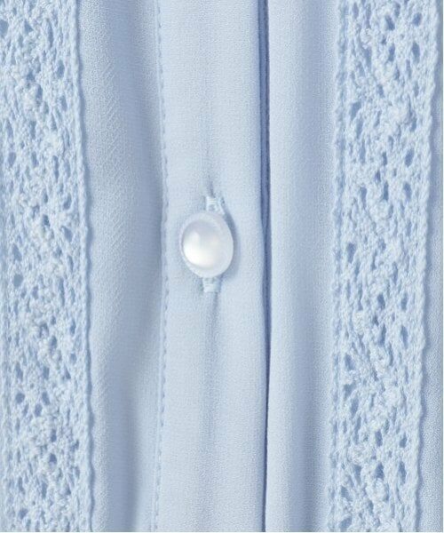 pom ponette junior / ポンポネット ジュニア ミニ丈・ひざ丈ワンピース | 衿つきプリーツシフォンワンピース | 詳細4